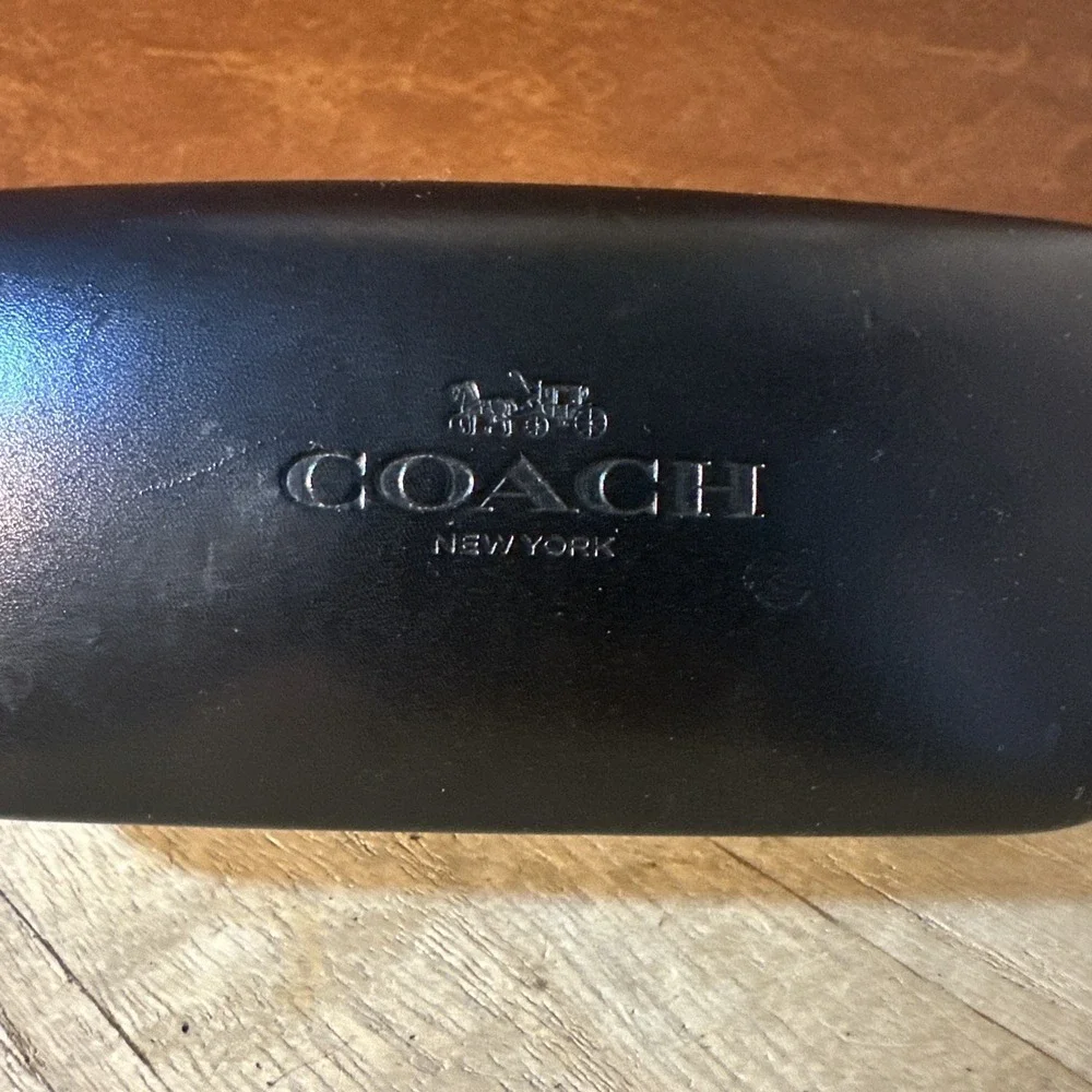 Coach Hard Case Sunglasses Glasses Black Clamshell Holder